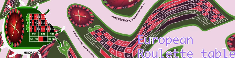 European roulette table